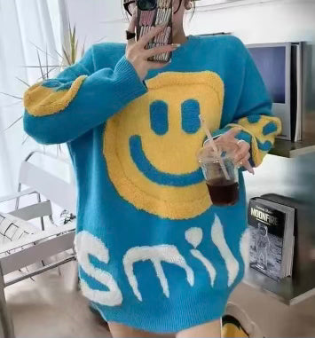 Smiley Face Sweater(One Size Fit All)